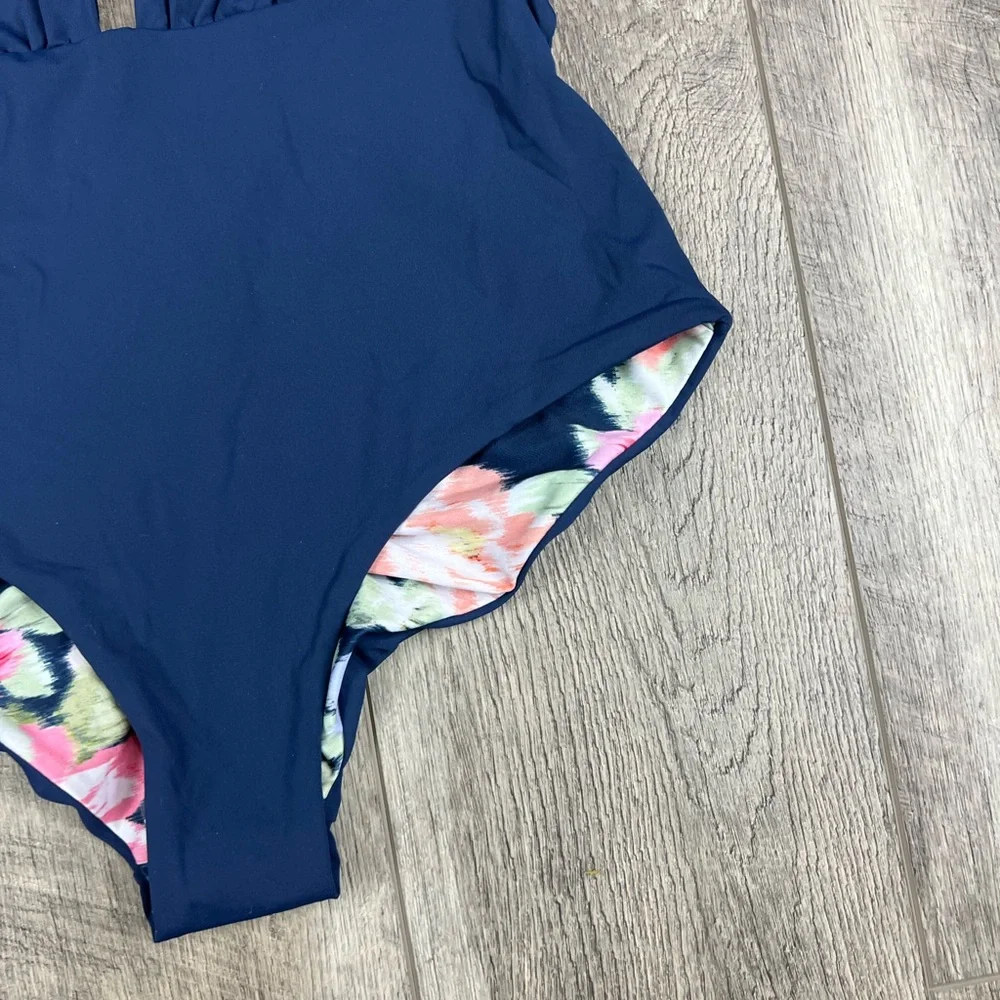 Maaji Navy Reversible One‎ Piece Swimsuit